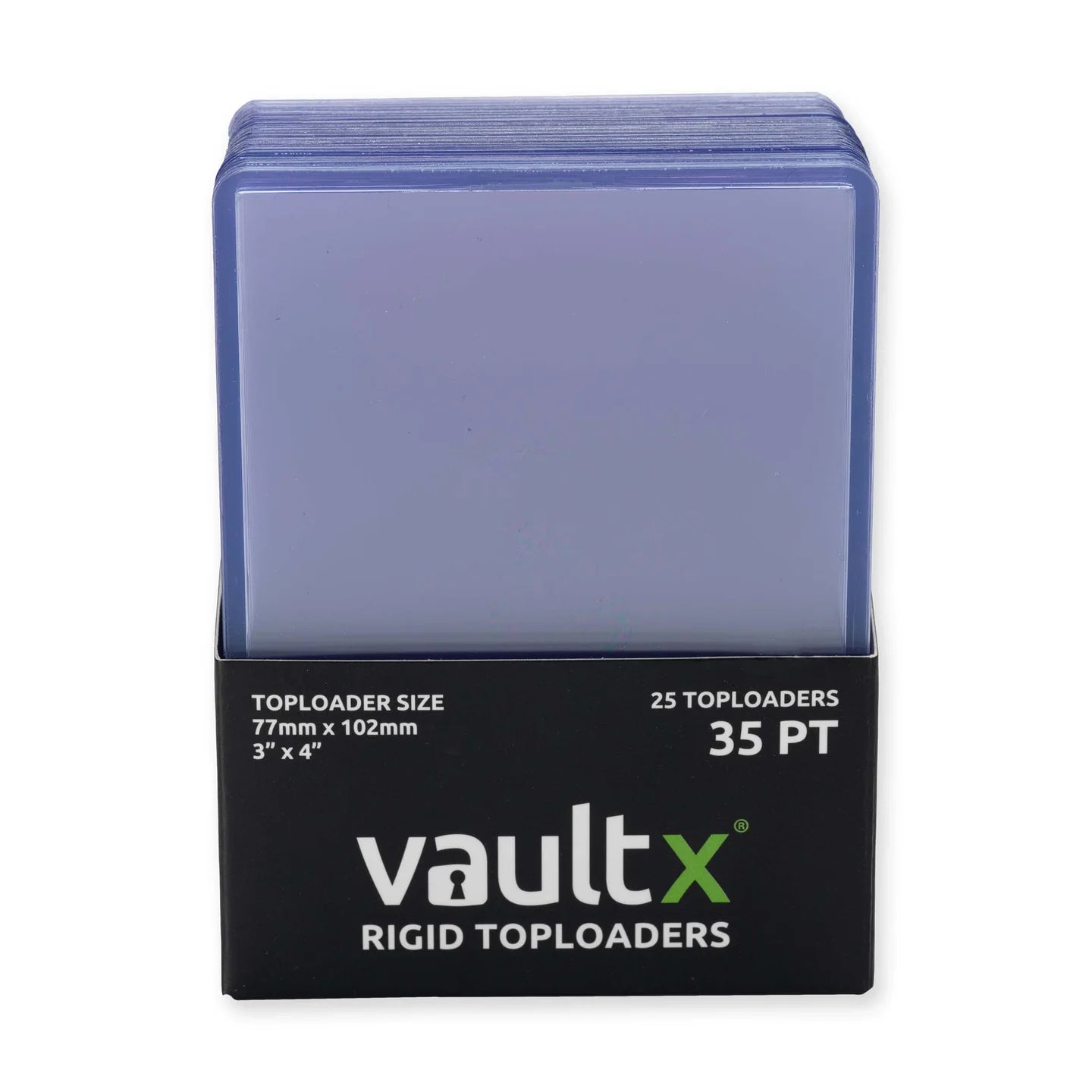 Vaultx Seamless Rigid Toploaders 35pt - 25 Pack