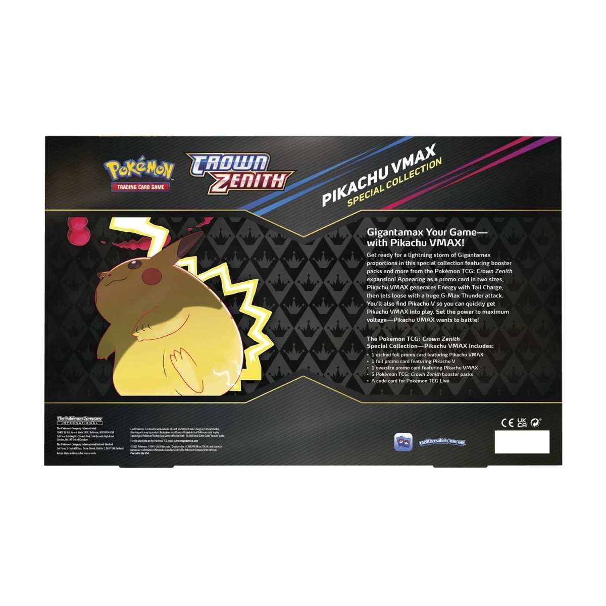 Pikachu VMAX Crown Zenith Sword&Shield Special Collection