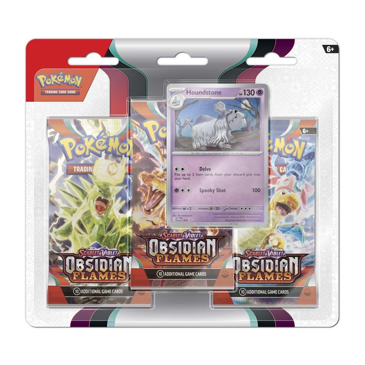 Obsidian Flames Scarlet&Violet 3 Booster Packs & Greavard Promo Card Blister