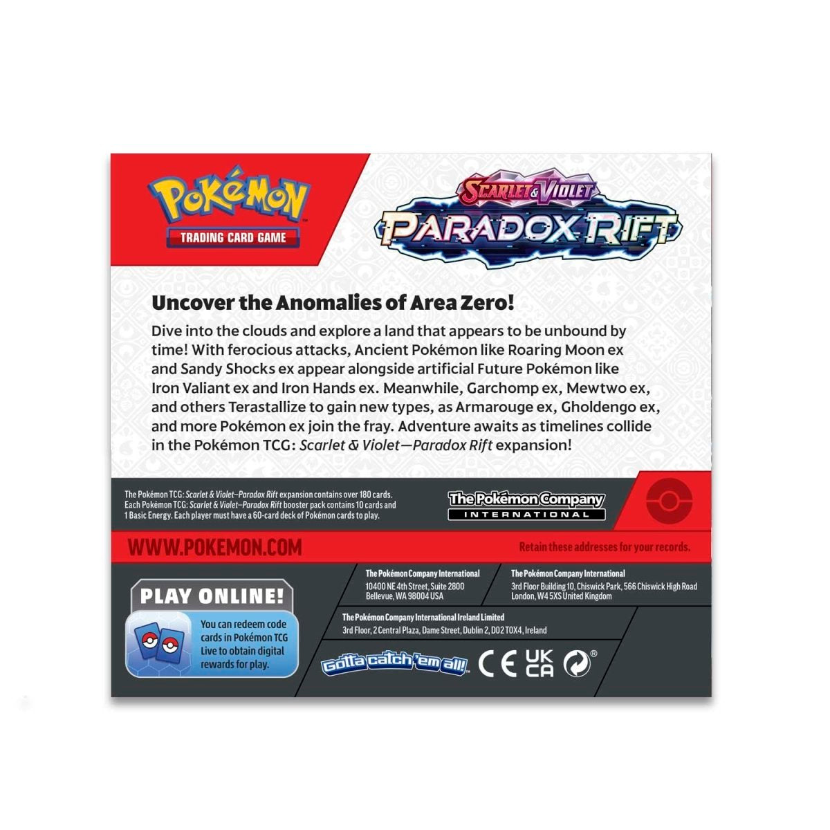 Paradox Rift Scarlet&Violet Booster Box - 36 Packs