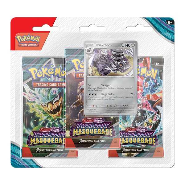 Twilight Masquerade Scarlet&Violet 3 Booster Packs & Revavroom Promo Card