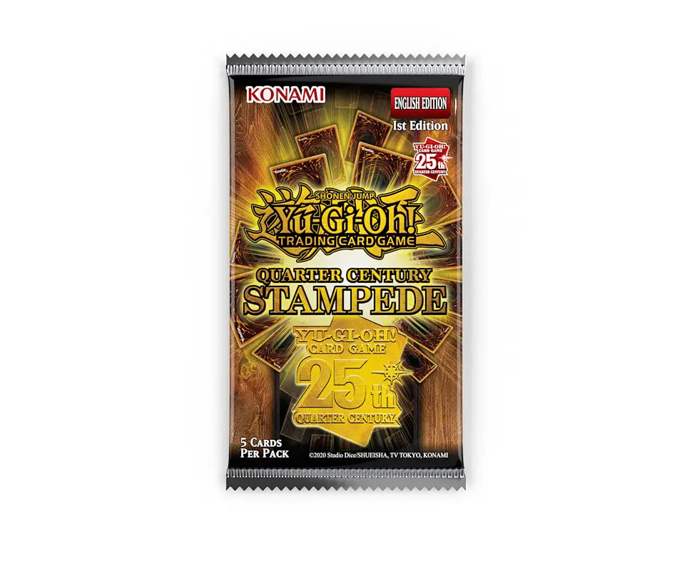 Yu-Gi-Oh! 25th Anniversary Quarter Century Stampede Booster Pack (5 Cards)