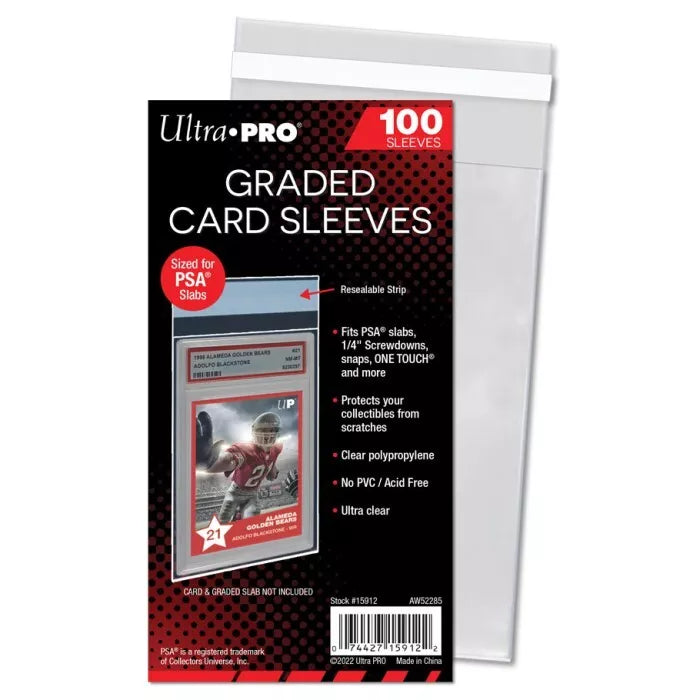 Ultra Pro - Graded Card Sleeves Resealable for PSA 100 Pack
