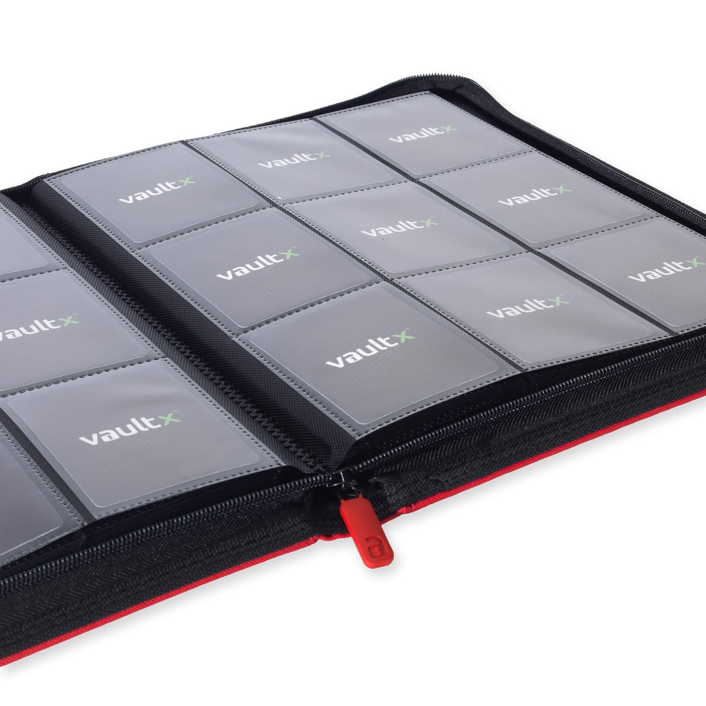 9-Pocket Exo-Tec® Zip Fire Red Binder