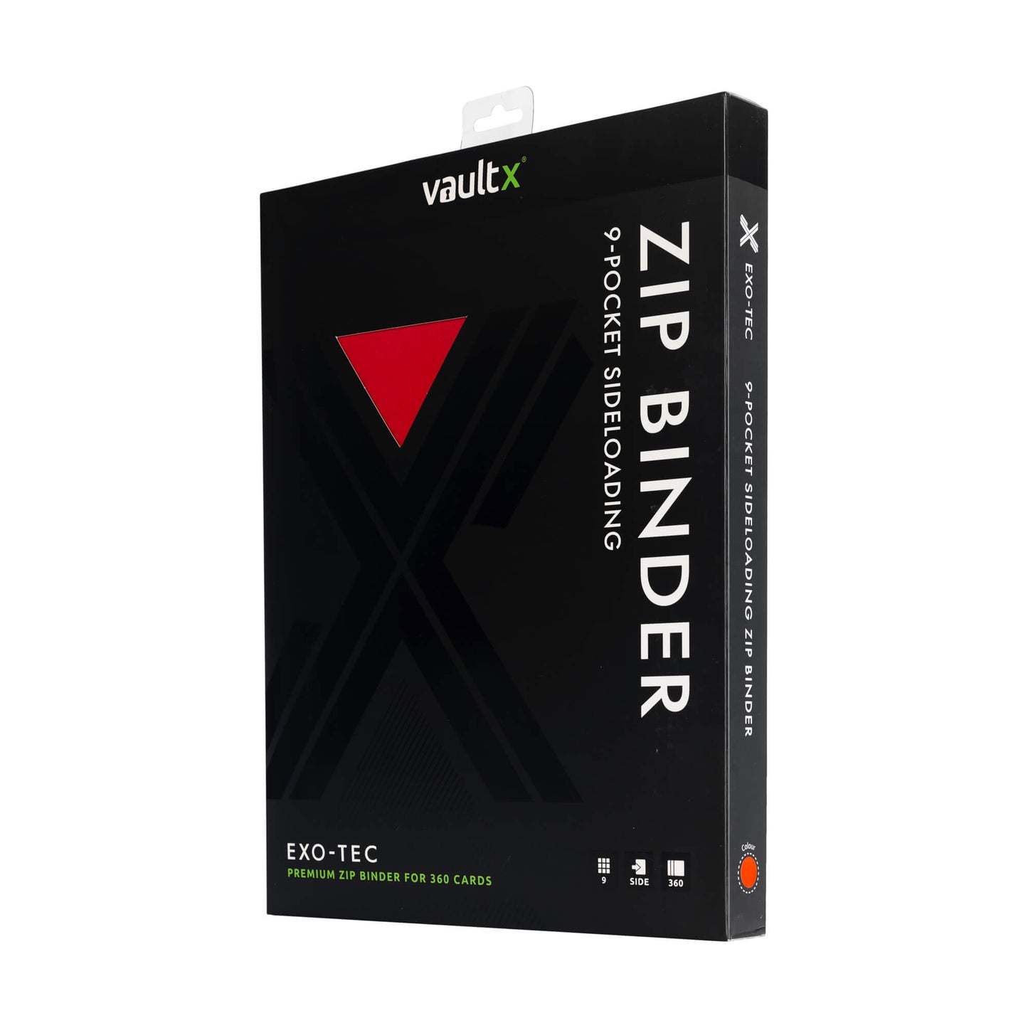 9-Pocket Exo-Tec® Zip Fire Red Binder