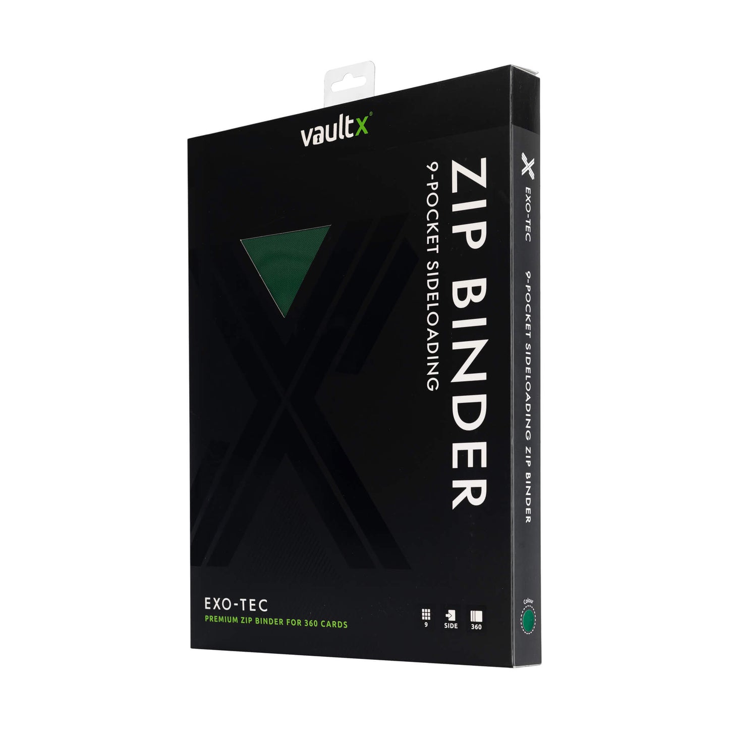 9-Pocket Exo-Tec® Zip Forest Green Binder