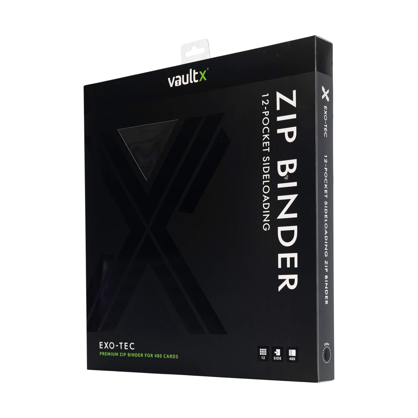 12-Pocket Exo-Tec® Zip Signature Black Binder