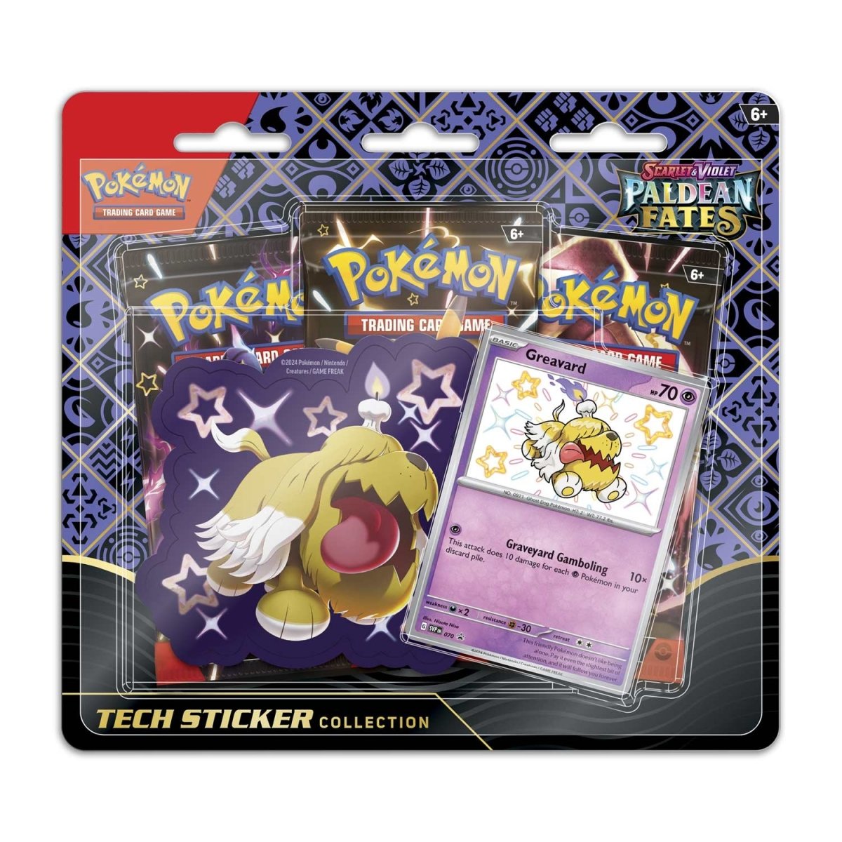 Shiny Greavard Paldean Fates Tech Sticker Collection