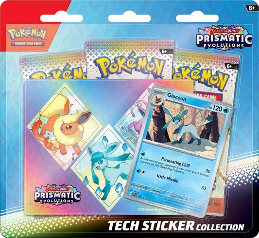 Glaceon Prismatic Evolution Tech Sticker Collection