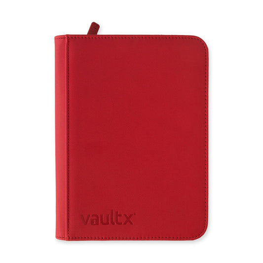 4-Pocket Exo-Tec® Zip Fire Red Binder